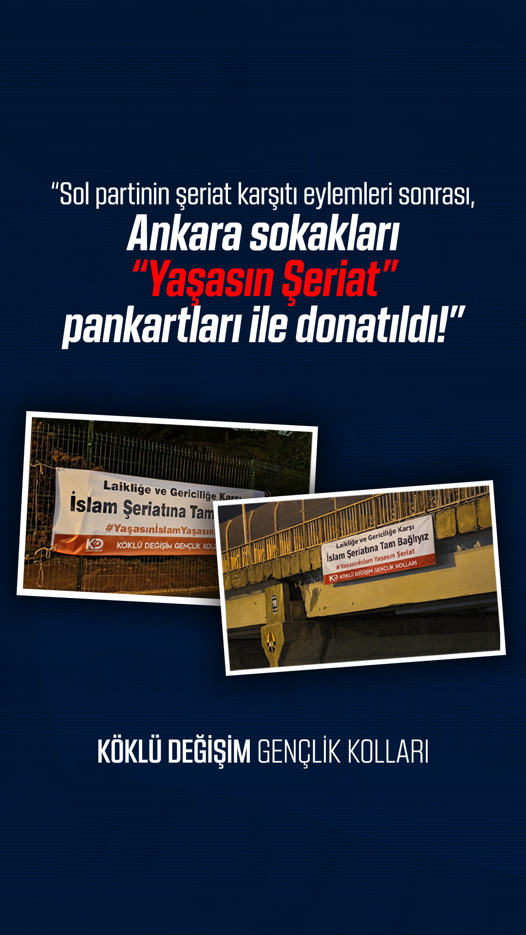 İslam Gençliği Şeriat'a Sahip Çıktı!