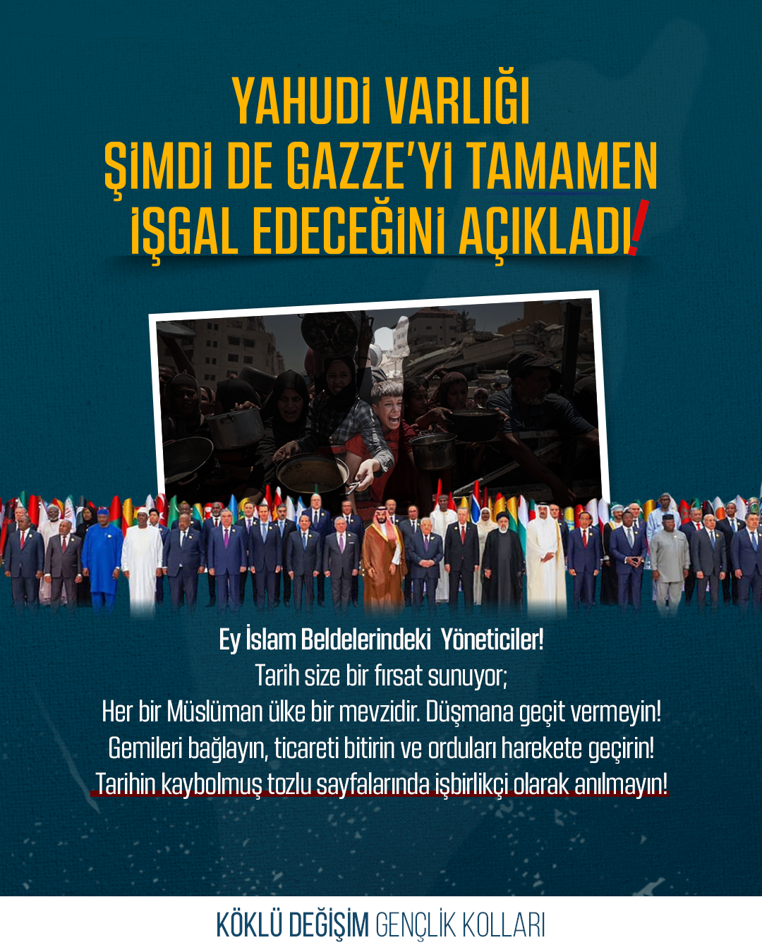 Yahudi varlığı şimdi de Gazze'yi tamamen işgal edeceğini açıkladı!